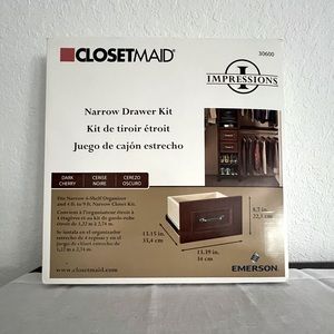 ClosetMaid Narrow Drawer Kit, Dark Cherry, New In Box